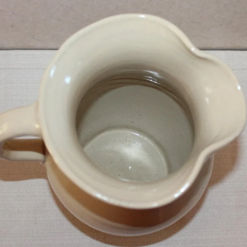 Vintage Marshall Pottery Large Stoneware Pitcher – Potter Lawrence Houston - Picture 3 of 4